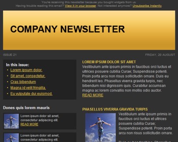 Free Newsletter Templates for Email Marketing - Websites We recommend