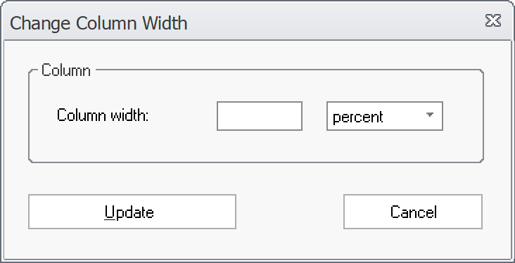 Change Column Width dialogbox (1)