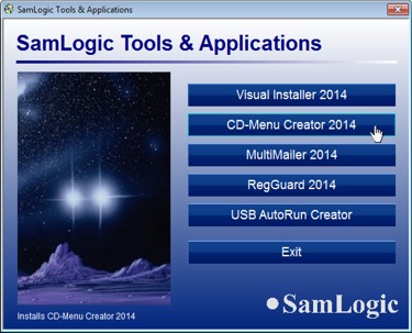 Click to view SamLogic CD-Menu Creator 8.7.3 screenshot