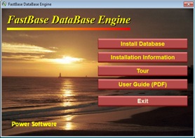 Menu interface for a USB flash drive (example 2)