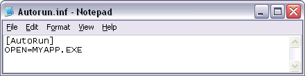 A short Autorun.inf example 