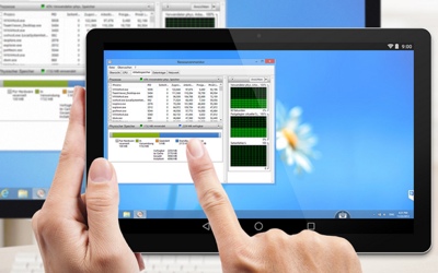 You can remote control a Windows application from a tablet