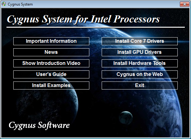 Menu interface for a USB stick