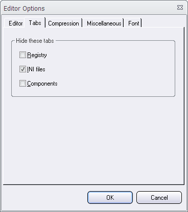 Editor options