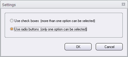 The 'Settings' dialog box