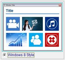 The 'Windows 8 Style' option