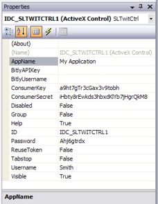 Properties window in Visual C++