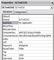 Properties window in Visual Basic