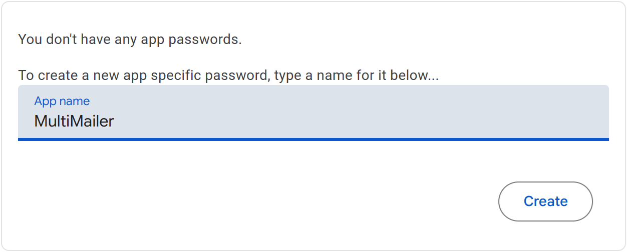 Google - App password (2)