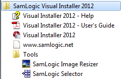 Submenu (with the name 'Tools') in Windows 7