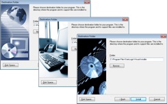 Many built-in setup dialog boxes are included