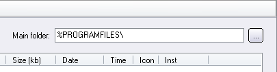 Main folder - Program Files