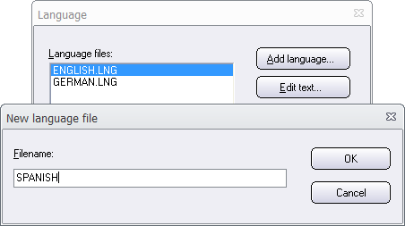 New language file