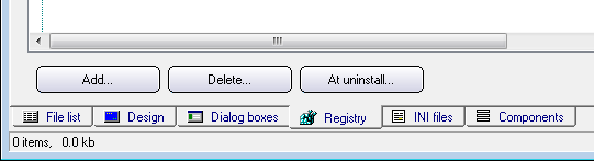 The 'Registry' tab and the 'Add' button